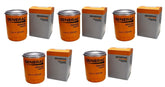 powmx front view of five oil filters showing packaging and compatibility benefits