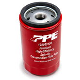 PPE double-deep front view showing spin-on canister and label for easy identification and fit