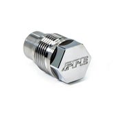 Pacific Performance Engineering fuel valve front view showing durable stainless steel construction and fitment benefit
