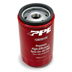 Pacific Performance Engineering oil filter media close-up showing high-efficiency capture