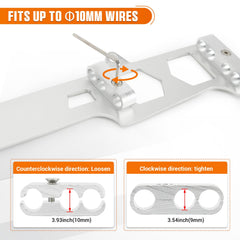 PQY showing adjustable hole sizes being set with hex key for correct wire fit