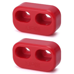 PQY front view of red door bushings showing fit and ready for installation benefit