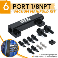 PQY vacuum block close-up of threaded ports highlighting corrosion-resistant fittings
