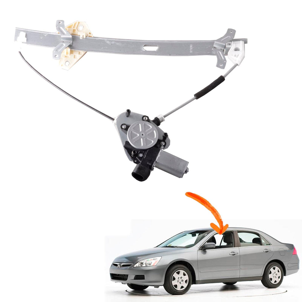 Predep front left assembly showing full regulator and motor, restores window function