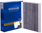 Premium Guard front packaging showing filter and fitment benefits