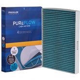 Premium Guard front packaging showing filter and fitment benefits
