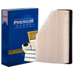 Premium Guard front view showing filter shape and OE fit benefit