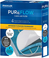 Premium Guard PUREFLOW front packaging showing product and fitment benefits