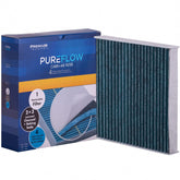 Premium Guard PUREFLOW front view showing filter shape and fit advantage