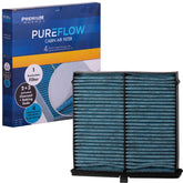 Premium Guard PUREFLOW front view showing filter frame and pleats for better cabin air