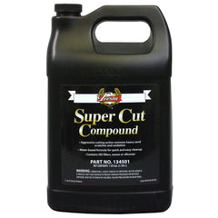 Presta Super Cut Compound gallon bottle front label showing product and benefit