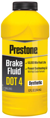 Prestone front packaging showing six 12 oz bottles and product name benefits