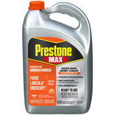 Prestone bottle front label showing product name and CorGuard protection benefits