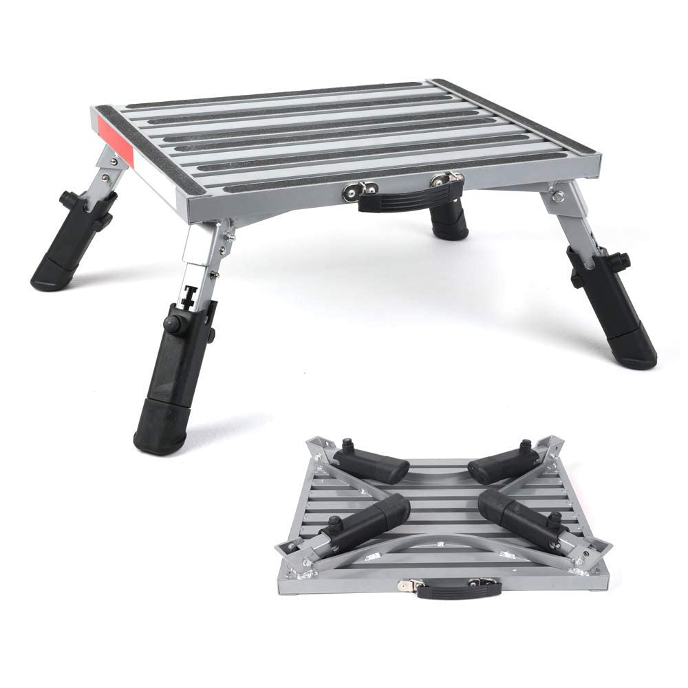 Prime 1 front view of extra-large step showing wide platform and stability