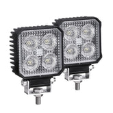 Primelux front view of lamp pair showing wide flood coverage and durable build