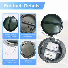 PRINIC side profile with wire-attached cover preventing loss while open