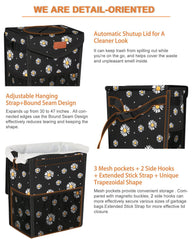 Pritent mesh pockets holding wipes and napkins for organized access