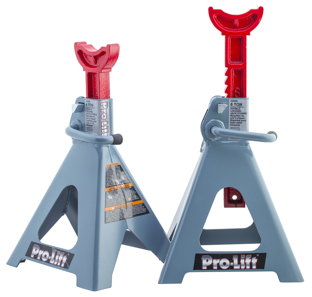 Pro-LifT front view of paired jack stands showing stable base and capacity benefits