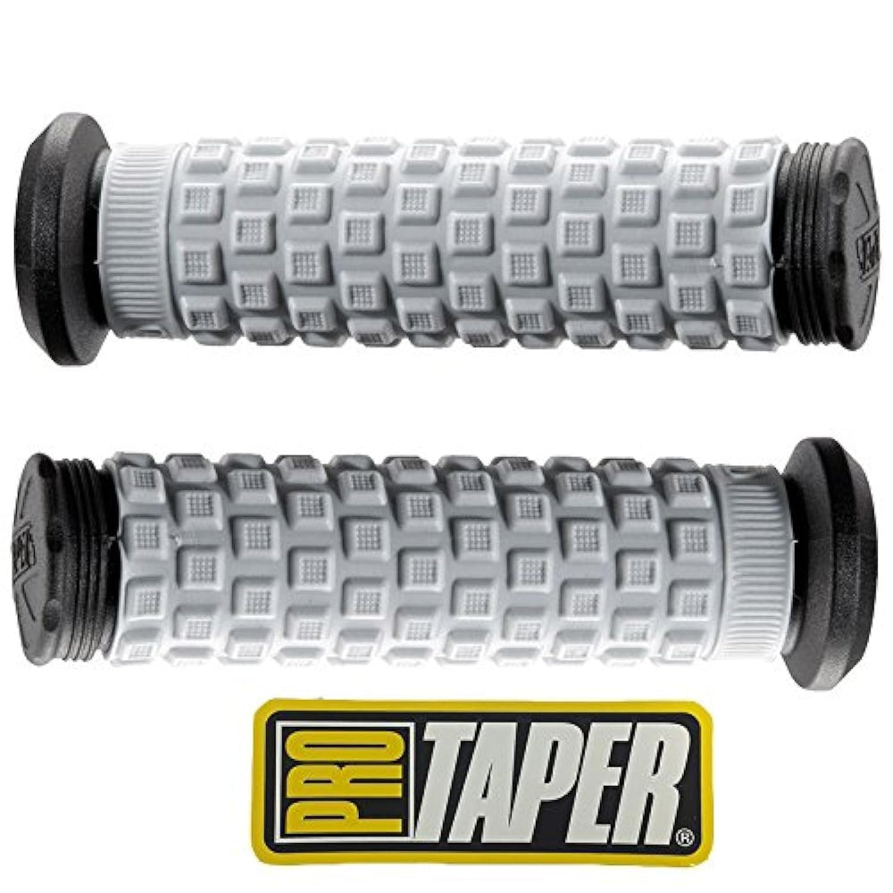 Pro Taper front view of pillow top grips showing shape and colors for comfort