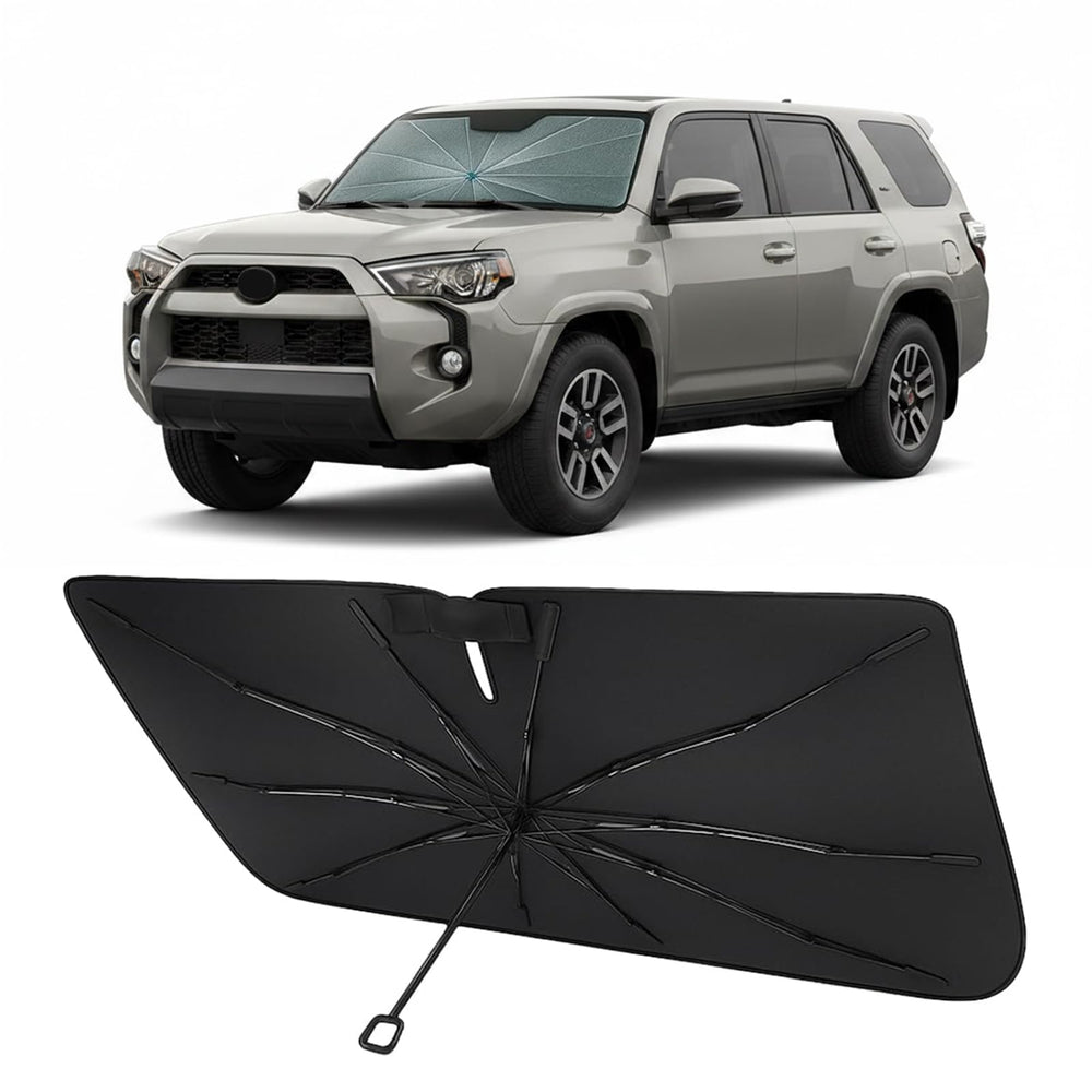 Proadsy 4Runner front view installed shows full windshield coverage and sunblock benefit