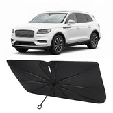 Proadsy front view showing precise Lincoln Nautilus fit and full windshield coverage