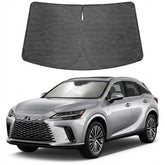 Proadsy front view on Lexus RX showcasing perfect windshield coverage and heat reduction