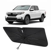 Proadsy front view showing full windshield coverage and instant protection