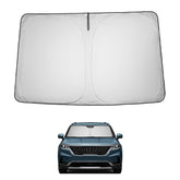 Proadsy front view showing precise Carnival windshield fit and full coverage benefit