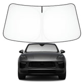 Proadsy Macan front view showing full windshield coverage and quick protection