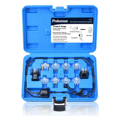 Prokomon front packaging showing full noid light test kit and contents, clear identification benefit