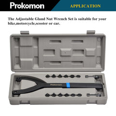 Prokomon close-up of pin sizes and markings demonstrating precise fit options