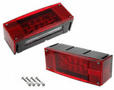 prolineppi front view of rectangular light showing bright LEDs and clear signaling
