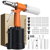 Proster rivet gun front view showing ergonomic grip and durable housing for comfortable use