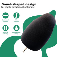Prozwee gourd-shaped sponge close-up showing texture and flexible coverage