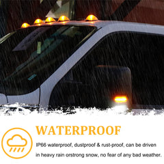 PSEQT side profile of mounted marker light highlighting low-profile seal and durable housing