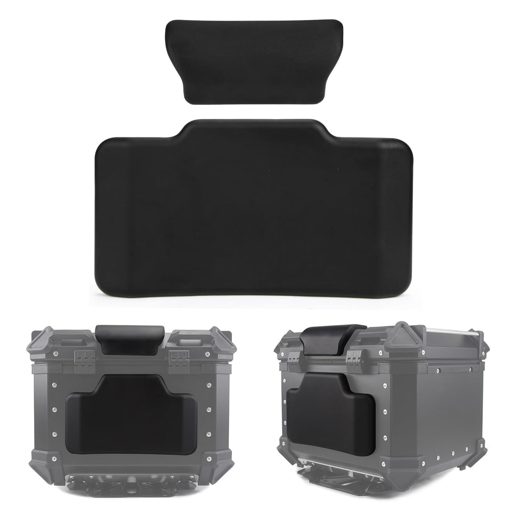 PSLER front view of black PU backrest showing sleek silhouette and comfort