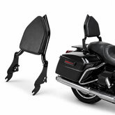 PSLER front view of backrest showing full pad and metal stand for added comfort