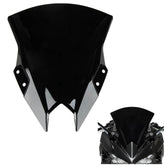 PSLER front view on Ninja 500 showing sleek wind protection and fit