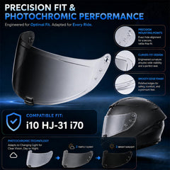 PSLER i10 HJ-31 i70 polycarbonate edge detail highlighting impact-resistant construction