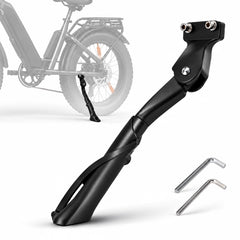 PSLER kickstand front view showing compact aluminum design and reliable support