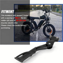 PSLER kickstand adjusted to different heights showing 5cm adjustment benefit