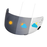 PSLER visor front view on Bell Qualifier showing clean fit and clear optics