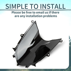 PSLER windshield pre-drilled holes close shot showing quick installation benefit