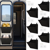 PUGPIU front view mounted on RV wall showing compact organization benefit