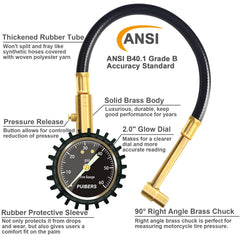 PUIBERS backside label with specifications and durable brass construction