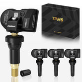 PUMBOAT TPMS front view showing sensor body and fit benefits