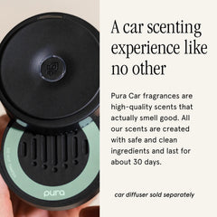 Pura refill installed in car diffuser demonstrating ease of use