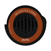 Pura front packaging showing Red Rock & Amber refill and brand clarity