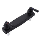 PureHaven front view black faucet showing clean modern style and easy control