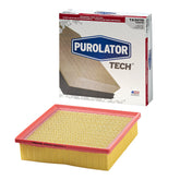Purolator TA36116 front packaging showing part and fitment benefits
